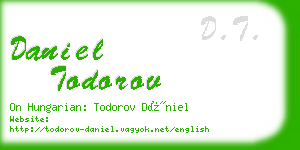 daniel todorov business card